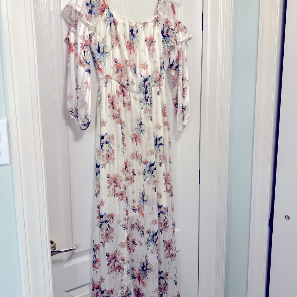 Pinkblush maternity large beautiful floral dress